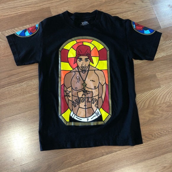 Visual Assassins Other - Visual Assassins Tupac Stained Glass T-shirt S